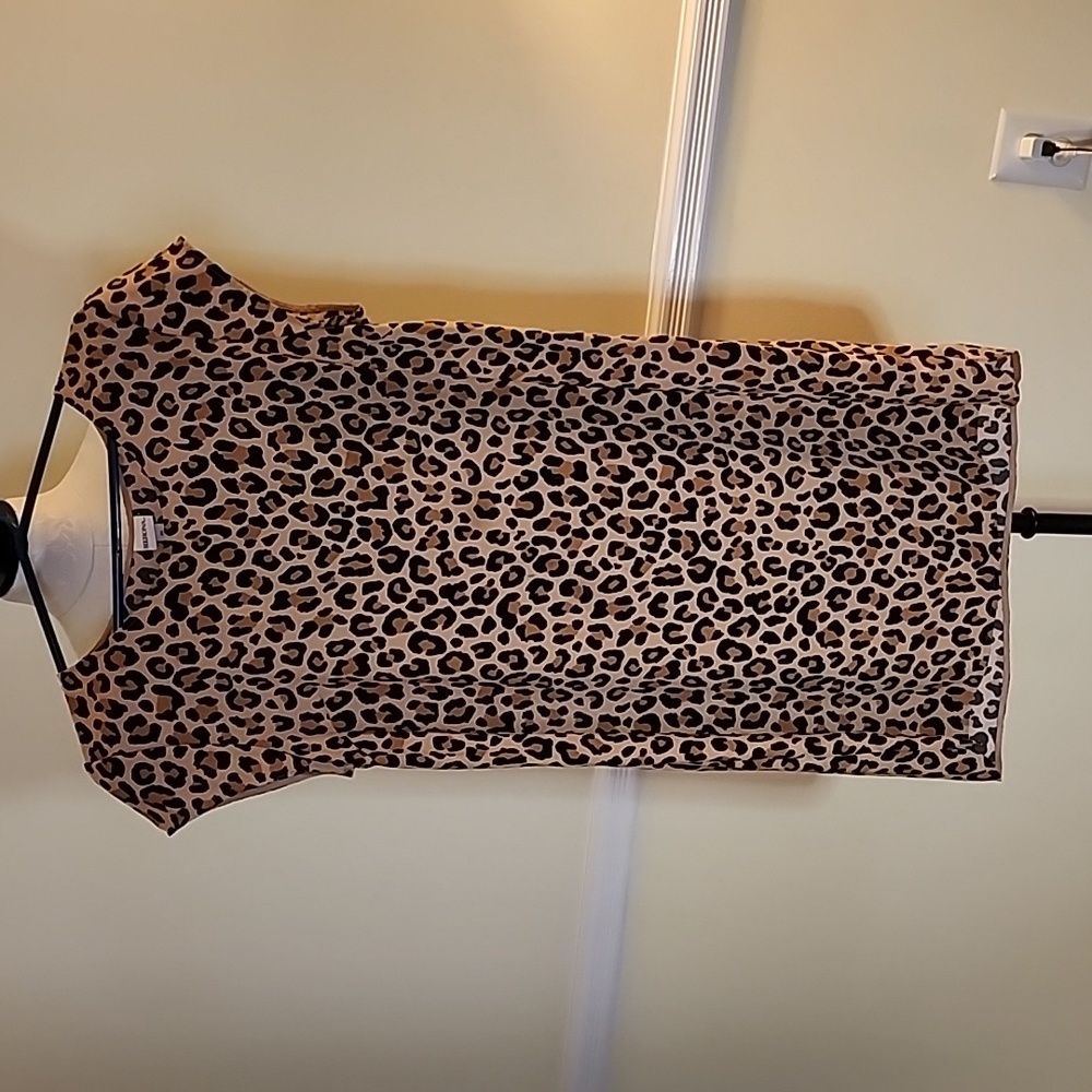 Merona Leopard Print Shift Dress XL